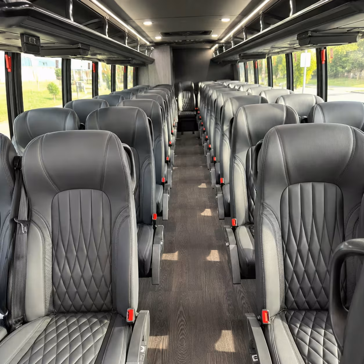 28 passenger minibus interior