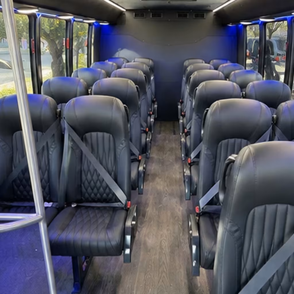 35 passenger minibus inside