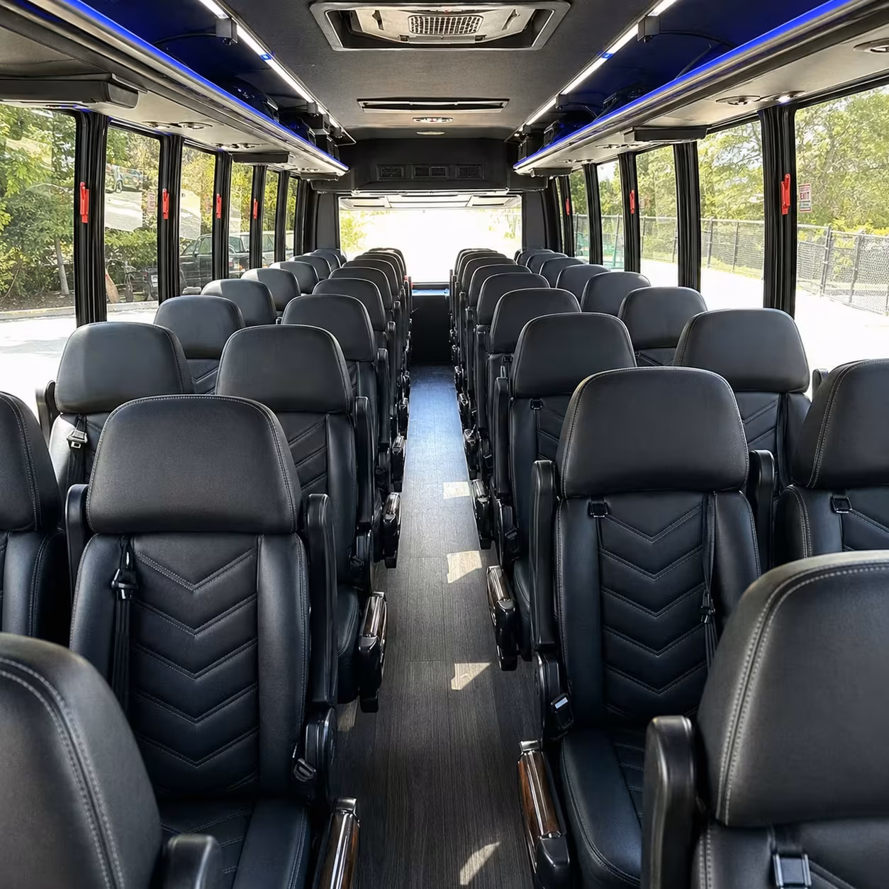 35 passenger minibus interior