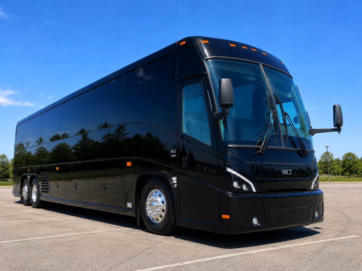 norwalk 56 passenger charter bus rental