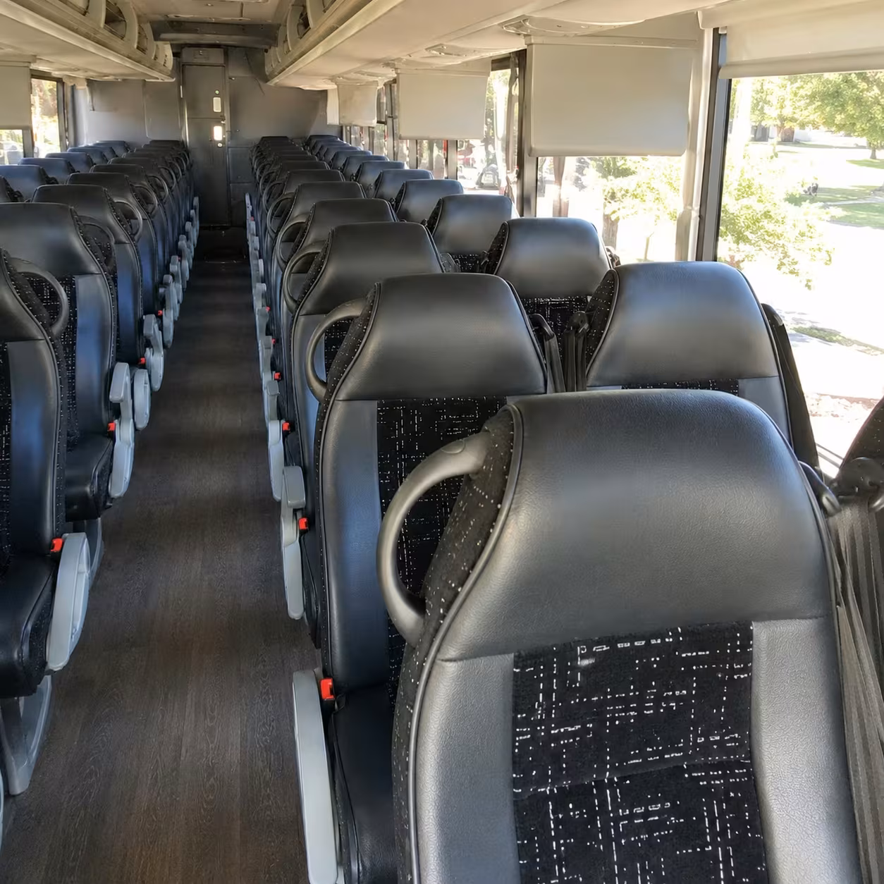 norwalk charter bus rental interior