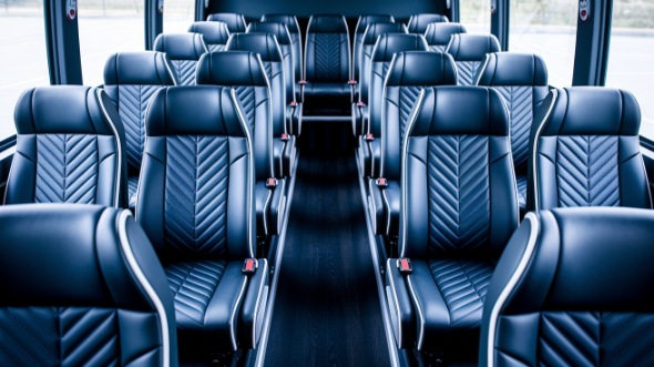 norwalk 18 passenger minibus inside