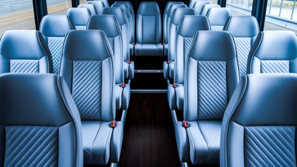 norwalk 28 passenger minibus inside