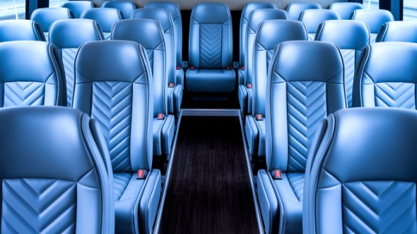 norwalk 35 passenger minibus inside