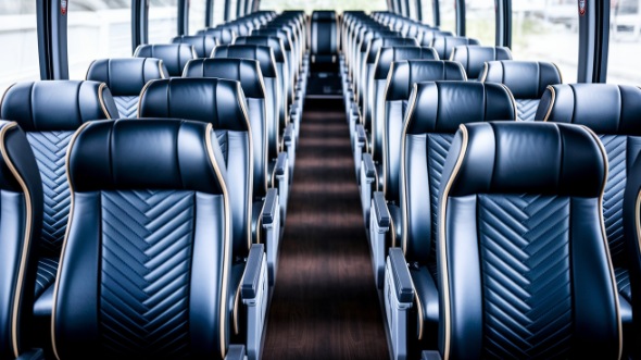 norwalk 50 passenger charter bus inside