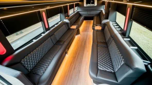 party bus rental interior norwalk